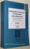 BIBLIOGRAPHIE internationale de l’Humanisme et de la Renaissance XXXV.Travaux parus en 1999.Ouvrage publié sur la recommandation du Conseil ...
