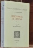 Chroniques de Genève. Edition critique par Micheline Tripet. Tome 1. Collection Textes littéraires français.. BONIVARD, François.
