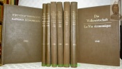 Wirtschaftsberichte des Schweizerischen Handelsamtsblattes. 1. Jahrgang, 1925, bis 1931, und Jahrgang 1940. 8 Bände. Rapports économiques de la ...