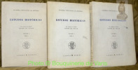 Estudos Històricos.Pelo Académico de Numero Conde de Tovar. Volume 6: Tomo I - II - III. Academia Portuguesa da Història.. CONDE DE TOVAR.