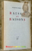 Raison et Raisons.. MARITAIN, Jacques.