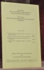 Bulletin de la Société Fribourgeoise des Sciences Naturelles. Vol. 59. Fasc. 1. Bulletin der Naturforschenden Gesellschaft Freiburg. - E. Bosset. ...