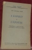 L’Esprit et l’Epouse. Traduction de L. Lain&eacute; et D. B. Limal. Avant-propos et Notes de D. B. Capelle. Unam Sanctam, 18.. VONIER, Anschaire.