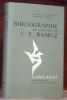 Bibliographie de l’Oeuvre de C. F. Ramuz. Collection Langages Documents.. BRINGOLF, Théophile. - VERDAN, Jacques.