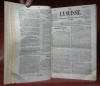 LA SUISSE. Journal paraissant tous les jours, excepté le lundi. Années 1848 (deuxième année) à juin 1851 en 4 volumes.. 