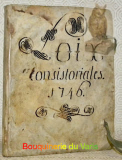 Loix Consistoriales de la Ville et République de Berne.. undefined