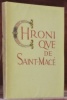 Chronique de Saint-Macé. Illustrations de Maurice Pouzet.. ISOLLE, Jacques.