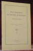 Deux biographies “Le Chevalier de Rochefort”.Extrait du Musée Neuchâtelois.. PETITPIERRE, Jacques.