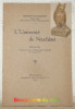 L’Université de Neuchâtel. Discours.. DUPASQUIER, Armand.