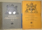 Annales Fribourgeoises. Organe officiel de la Société d’Histoire du Canton de Fribourg. Ire année en 6 fascicules.. 