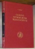Corpus Nummorum Romanorum. Monetazione Repubblicana. Classificazione per ordine alfabetico delle monete coniate ai nomi delle famiglie. Vol. 1. ...