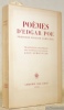 Poèmes. Première édition complète. Traduction nouvelle avec une préface et des notes par Léon Lemonnier.. POE, Edgar.
