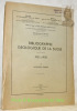 Bibliographie géologique de la Suisse pour les années 1921 à 1930.Matériaux pour la Carte géologique de la Suisse. Nouvelle série, 73e livraison.. ...