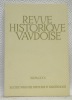 Revue historique vaudoise. LXXXVIIIe année 1980.. 