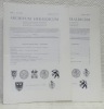 Archivum Heraldicum. Internationales Bulletin. Belletin International. Bollettino Internazionale.1955. LXIX. Bulletin n°1 - 2 et 3. Couvertures ...