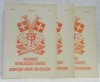 Schweizer Archiv für Heraldik. Archives Héraldiques Suisses. Archivo Araldico Svizzero.1952. LXVI. N.° I, n.° II, nos.° III - IV.. 