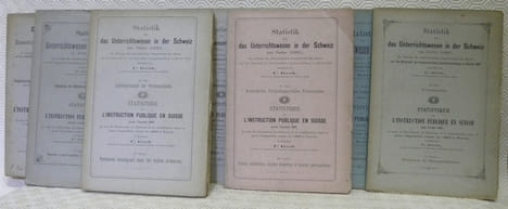 Statistik über das Unterrichtswesen in der Schweiz im Jahr 1881. Im Auftrage des schweizerischen Departements des Innern auf den Zeitpunkt der ...