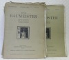 Der Baumeister. Monatshefte für Architektur und Baupraxis. VII. Jahrgang. 1909. Heften 1 bis 12.. JANSEN, Hermann. - MÜLLER, William.