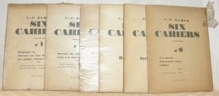 Six cahiers. N.° 1: Remarques (I). Souvenirs sur Igor Strawinsky (I). Les grandes chaleurs. Planches hors-texte: Portrait de Strawinsky par Théodore ...