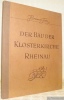 Der Bau der Klosterkirche Rheinau. Eine Darstellung zur Geschichte der Bauwirtschaft und Bautechnik zu Anfang des 18. Jahrunderts.. FIETZ, Hermann.
