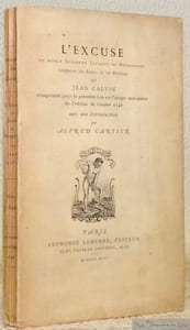 L’excuse de noble Seigneur Jacques de Bourgogne, Seigneur de Falais et de Bredam. Réimprimée pour la première fois sur l’unique exemplaire de l’édition de Genève 1548, avec une Introduction par Alfred Cartier.
