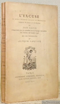 L’excuse de noble Seigneur Jacques de Bourgogne, Seigneur de Falais et de Bredam. Réimprimée pour la première fois sur l’unique exemplaire de ...