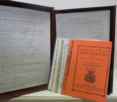 Die Fischer’sche Post 1675-1832 Tarife und Reglemente. Hrsg. Paul E. Heiniger.La Poste des Fischer 1675-1832. Tarifs et réglements.. Heiniger, Paul E.