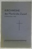 Kirchweihe der Pfarrkirche Zuzwil 15. November 1933.. 