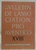 Bulletin de l’Association Pro Aventico XVIII.. 