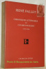 Chroniques litt&eacute;raires du Canard Enchain&eacute; (1952-1956).. FALLET, Ren&eacute;.