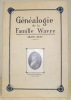 Généalogie de la Famille Wavre 1300-1927.. WAVRE, Jules.