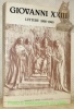 Giovanni XXIII. Lettere 1958 - 1963. In appendice: Documenti e appunti vari.. CAPOVILLA, Loris Francesco.