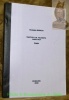Trattato di filosofia analitica. Saggio. Tesi.. BARALDI, Giuseppe.