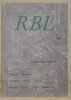 La Revue de Belles-Lettres, R B L n.° 2, 1984. Albert-E. Yersin. Rokeah, Hameury, Gongora, Frank, Rossel, Raynal, Collot, Cyr, Godel.. .