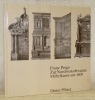 Zur Nordwestschweizer Möbelkunst um 1600. Abhandlungen des Historischen Museums Basel Band 1.. PERGO, Franz.