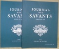 Journal des Savants. Fondé en 1665. Publié par l’Institut de France Académique des Inscriptions et Belles-Lettres. Année 2001 complète en 2 volumes.. 