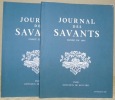 Journal des Savants. Fondé en 1665. Publié par l’Institut de France Académique des Inscriptions et Belles-Lettres. Année 2002 complète en 2 volumes.. 