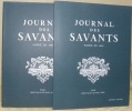 Journal des Savants. Fondé en 1665. Publié par l’Institut de France Académique des Inscriptions et Belles-Lettres. Année 2012 complète en 2 volumes.. 