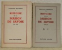 Histoire de la Maison de Savoie. I: 1000 - 1553. II: 1553 - 1796.. HAYWARD, Fernand.