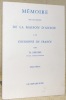Mémoire sur les droits de la Maison d’Anjou à la Couronne de France. 3ème Edition.. DERYSSEL, Th.