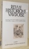Revue Historique Vaudoise. Goumoëns-la-Ville - L’Encyclopédie de Paris et d’Yverdon - Les auberges au XVIIIe siècle. - Paul Maillefer.. 
