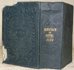 Almanach de Gotha annuaire diplomatique et statistique pour l’année 1864. Cent et unième année.. undefined