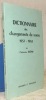 Dictionnaire des changements de noms 1957 - 1962. . Jérôme, Archiviste.