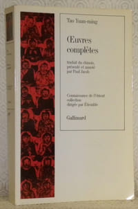 Oeuvres complètes. Traduit du chinois, présenté et annoté par Paul Jacob.Coll. “Connaissance de l’Orient, n° 70. Série chinoise.