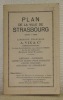 Plan de la ville de Strasbourg. Echelle 1 : 7500.. 