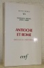 Antioche et Rome. Berceaux du christianisme. Lectio Divina, 131.. BROWN, Raymond E. - MEIER, John P.