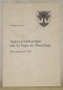 Aperçu historique sur le Pays de Monthey. Des origines à 1798.. GUERRATY, Wolfgang.