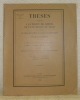 Sur l’agèbre des opérateurs linéaires. Thèse.Propositions données par la Faculté. Thèse.. CHARLES, Bernard.