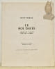 Le Roi David. Drame en 5 actes tir&eacute; de la Bible. 4 Lithographies originales de Jaques Berger. Collection Les Documents c&eacute;l&egrave;bres, n&deg; 6.. MORAX, Ren&eacute;.