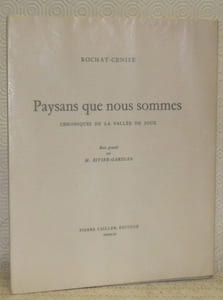 Paysans que nous sommes. Chroniques de la Vallée de Joux. Bois gravés par M. Rivier-Gardian.